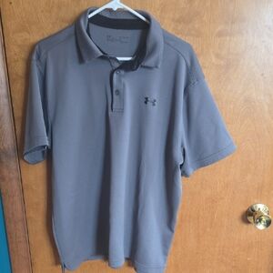 Under Armour Men's Gray Polo Shirt